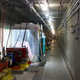 A windowless tunnel strewn with wires at SLAC>